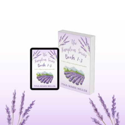 Lavender background with the Hamptons Box Set