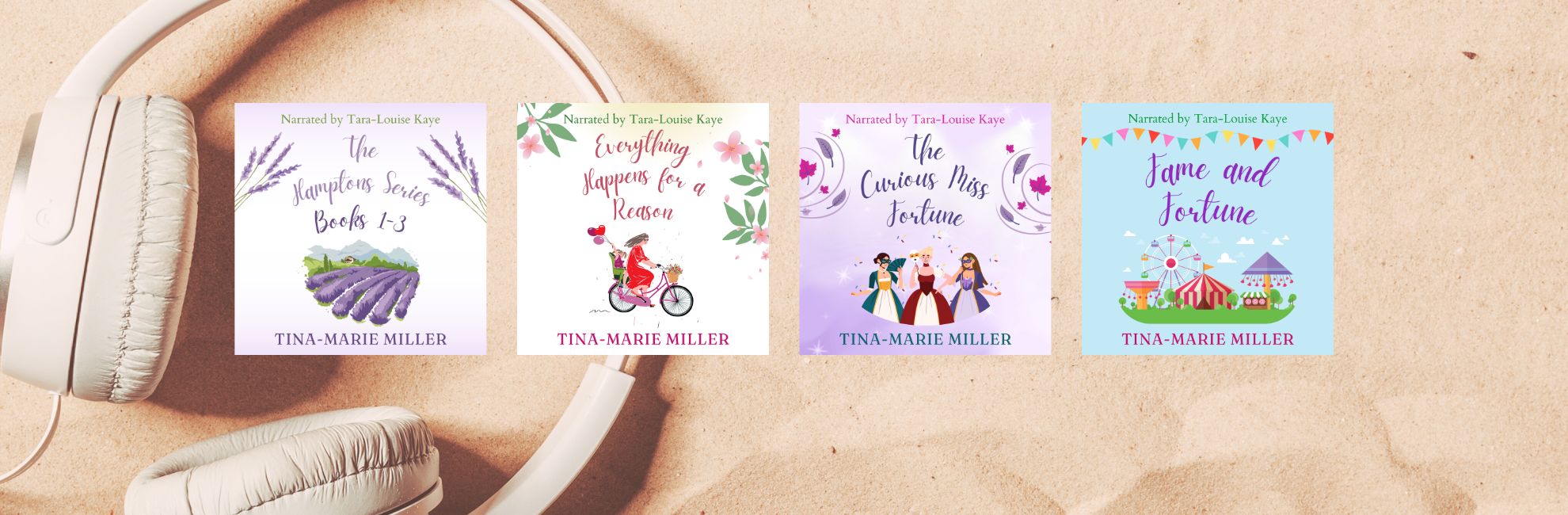 Tina-Marie Miller's audiobooks on the beach