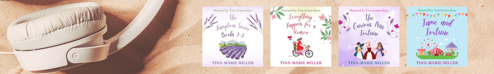 Tina-Marie Miller's audiobooks on the beach